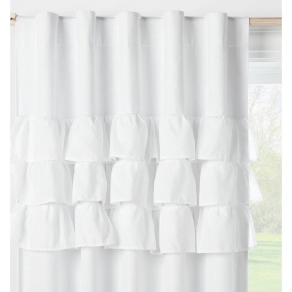 Ruffle Blackout Kids' Curtain Panel - Pillowfort